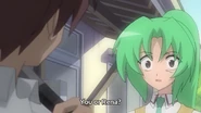 Mion reacts to Keiichi's claim the ohagi made him "bleed."