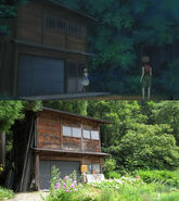 Satoko and Rika's house Anime (Top) Real Life (Bottom)