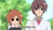 Rena Reacts to Keiichi's Teasing