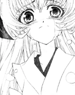 Hanyū's manga illustration by Hazuki Tsubasa