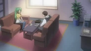 Yoshirō and Shion in the Angel Mort's bureau