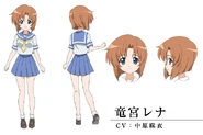 Rena's appearance in Higurashi no Naku Koro ni Kira