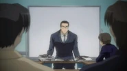 Kataoka telling the detectives that the case is closed