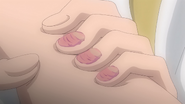 Mion's fingers.