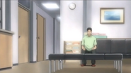 Mr. Furude waiting for Rika in the Irie Clinic