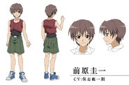 Keiichi's character design for Higurashi no Naku Koro ni Kira