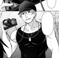Tomitake's manga illustration by Tomato Akase
