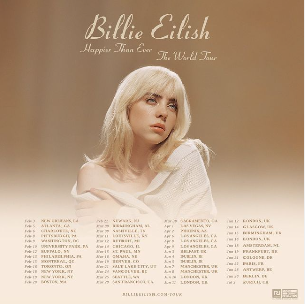 Faith Carroll News Billie Eilish Tour 2024 Dates