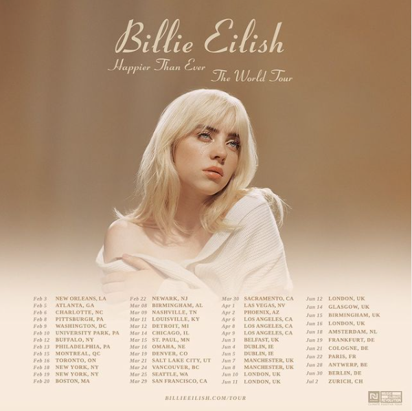 Derek Willis Kabar Billie Eilish Tour 2024 Dates