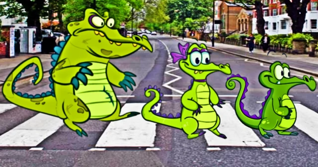 Cranky, Allie and her boyfriend Swampy walking on Abbey Road-0.png