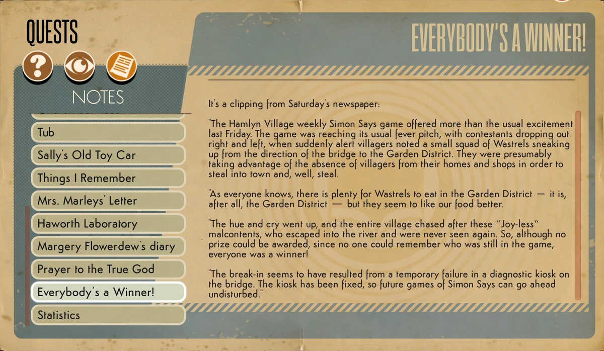 CategoryLuds Holm Notes We Happy Few Wiki Fandom