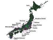 Map of Japanese Distilleries