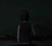 Remake appearance of Na-Hyae, writing on the chalkboard.