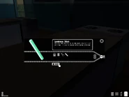 Illuminated stick in the demo
