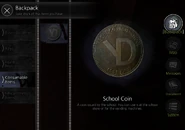 English name in the Remake is School Coin