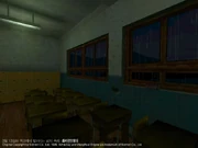 class room (unknown book in window)