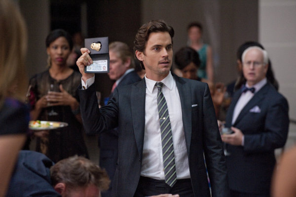 White Collar Matt Bomer as Neal Caffrey Posing with City Behind 8