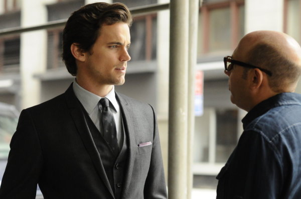 White Collar Matt Bomer as Neal Caffrey Looking to Side by Stairs