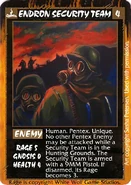 Endron Security Team Rage card. Art by Sasha Petersen
