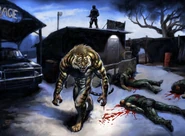 Khan massacre or Ahmadou from Changing Breeds. Art by Brian LeBlanc.