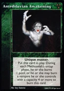 Antediluvian Awakening VTES card alternate. Art by Gary Chatterton
