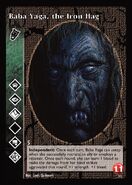 Baba Yaga, the Iron Hag VTES card. Art by Gínes Quiñonero