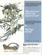 W:TO 2nd ed. Ad from (Changeling) Players Guide. Art by Andrew Kudelka.