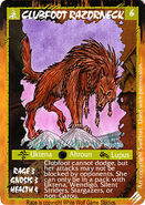 Image of Clubfoot Razorneck from Rage card series.