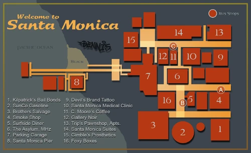 SantaMonica map