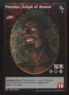 Thetmes, Caliph of Alamut VTES card. Art by Pete Venters
