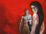 Wallpaper featuring male Malkavian PC and Ming Xiao