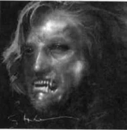 From Clanbook: Malkavian Revised. Art by Christopher Shy