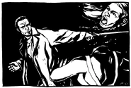 Michaela's Final Death, from New York by Night. Art by Michael Gaydos