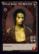 Ghivran Dalaal, The Dead God VTES card. Art by Christopher Shy