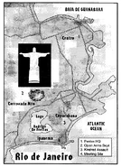 A map of Rio from Rage Across the Amazon