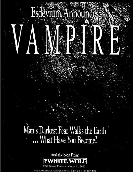Vampire: The Masquerade - Revised Edition - White Wolf, Vampire: The  Masquerade Revised