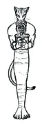 Bubasti from Bastet Breed Book. Art by Joshua Gabriel Timbrook.
