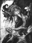 Belial from Demon: The Fallen Rulebook. Art by Thomas Baxa.