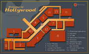 Hollywood map