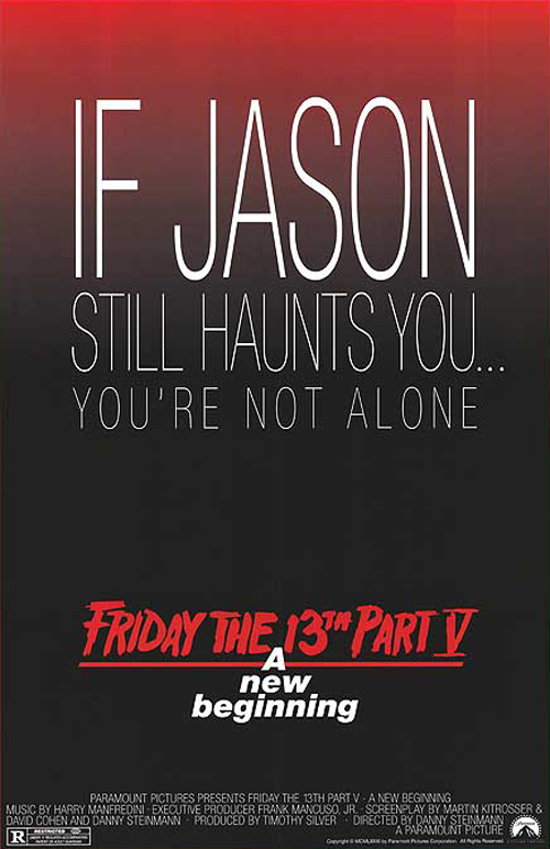 friday the 13th part 5 a new beginning poster