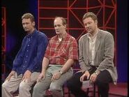 Rory Bremner in "Let's Make a Date" with Ryan Stiles and Colin Mochrie