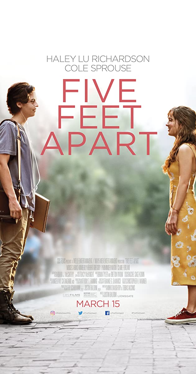 FIVE FEET APART Original Movie Poster 27x40 DS Authentic Cole