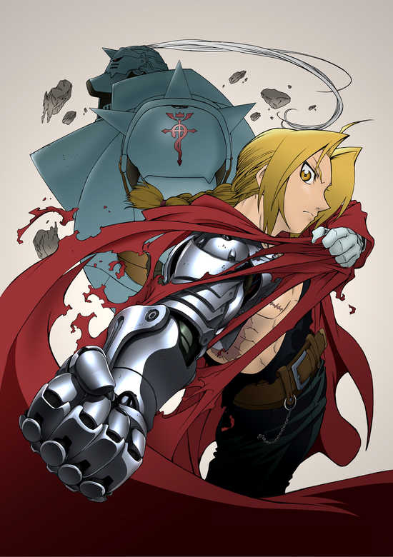 FullMetal Alchemist Anime Edward and Alphonse on White Refrigerator Magnet  NEW