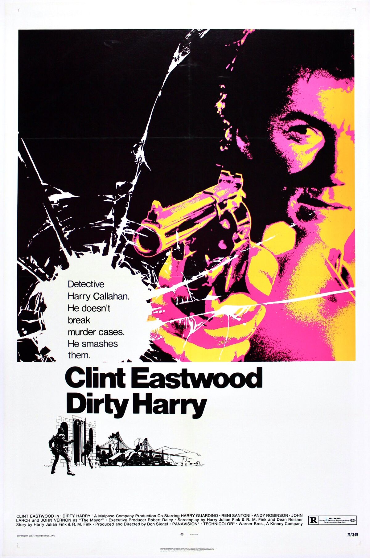 ワーナー懸賞品　ダーティハリー（Dirty Harry）ポスター ダーティハリー Dirty Harry 映画 ポスター 参考買取価格 ｜買取