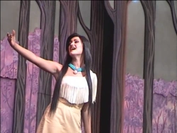 Eden Espinosa as Pocahontas in Disneyland