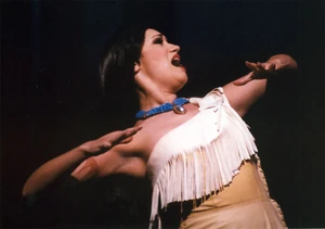 Eden Espinosa as Pocahontas in Disneyland