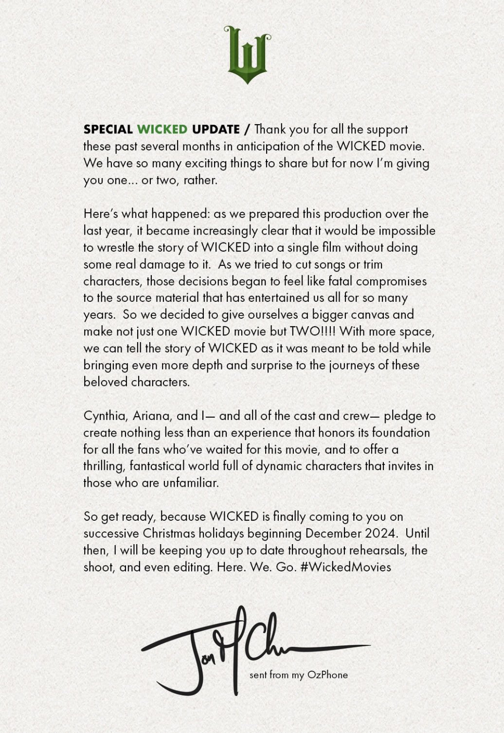 Wicked: Part Two | Wicked Wiki | Fandom