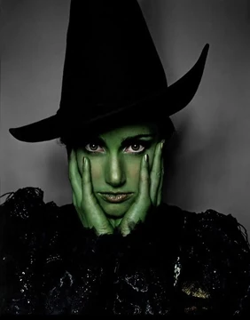 green emerald velvet dress Elphaba Dress