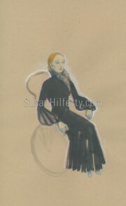 Susan Hilferty's sketch of Nessa's Act 2 dress