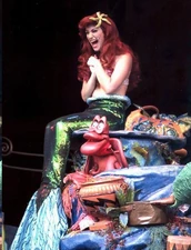 Eden Espinosa as Ariel in the Disneyland The Little Mermaid stageshow